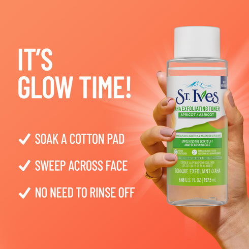 ST IVES FACE CARE EXFOLIATING TONER APRICOT 6.7OZ