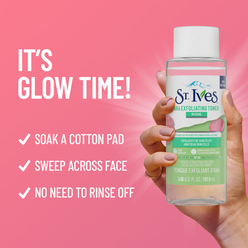 ST IVES FACE CARE EXFOLIATING TONER ROSE 6.7OZ