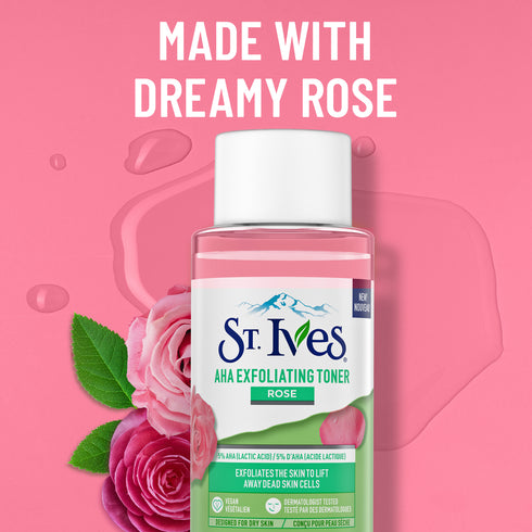 St. Ives Face Care Exfoliating Toner Rose 6.7oz