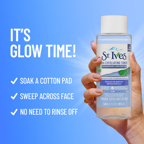 St. Ives Face Care Exfoliating Toner Unfragranced 6.7oz