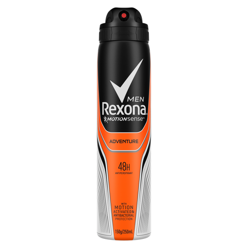 Rexona Men Adventure Antiperspirant Deodorant Aerosol 250ml