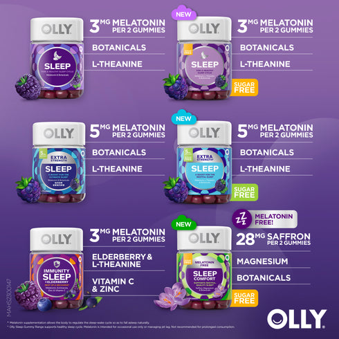 Olly Sleep Gummy Extra-Strength Sugar Free 50PCS