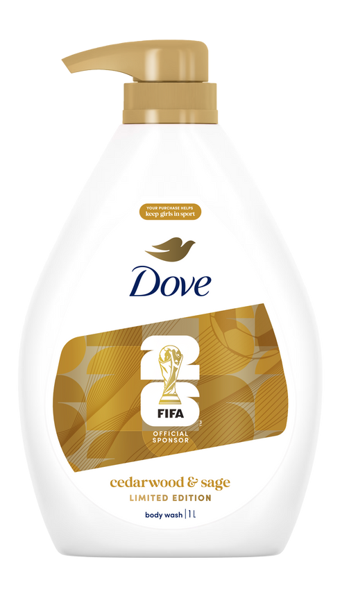 Dove FIFA Cedarwood & Sage Body Wash 1L