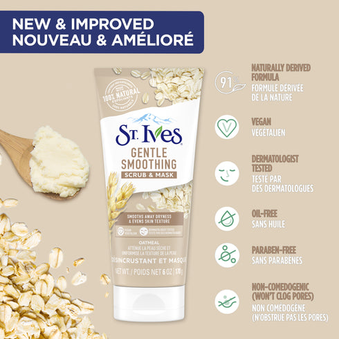 ST IVES FACIAL CLEANSING FACE SCRUB OATMEAL 170G