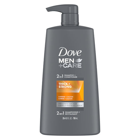 Dove Men+Care 2 in 1 Shampoo and Conditioner Fortifying Shampoo 750ml