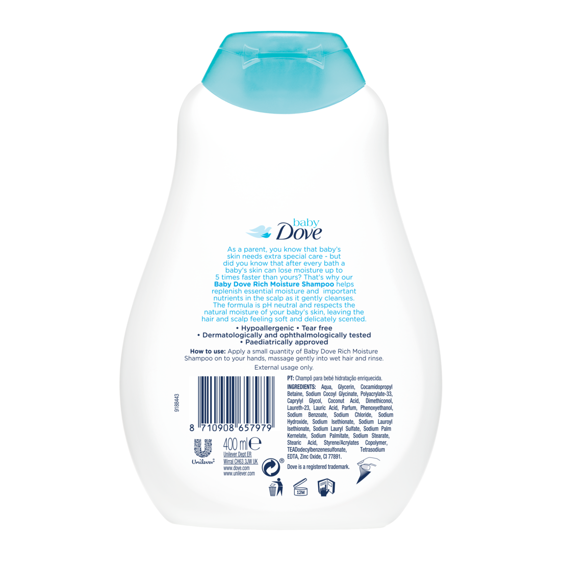 Baby Dove Rich Moisture Shampoo 400ml The Good Cart SG