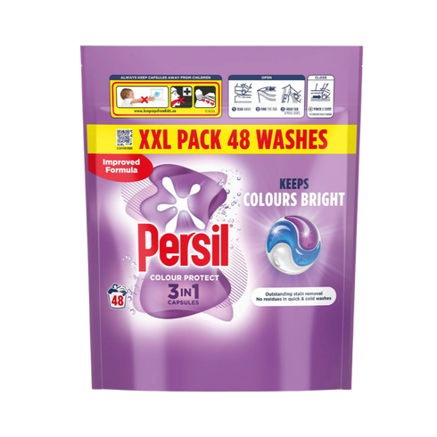 Persil 3 In 1 Capsules Laundry Detergent - Colour Protect 48s