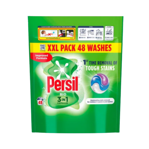 Persil 3 In 1 Capsules Laundry Detergent – Bio 48s