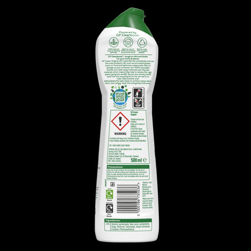 Cif Original 100% Tough Dirt Removal Cream Cleaner for All Surfaces (500ml)