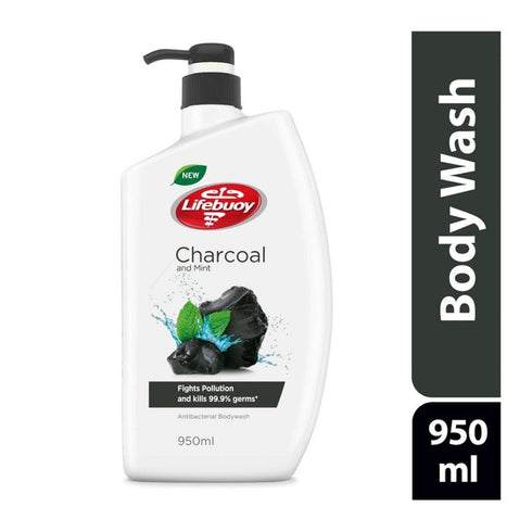 Lifebuoy Charcoal & Mint Antibacterial Body Wash 900ml