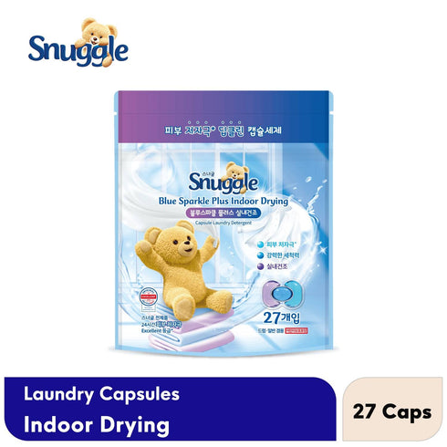 Snuggle Capsules Laundry Detergent – Blue Sparkle Plus Indoor Drying 27s