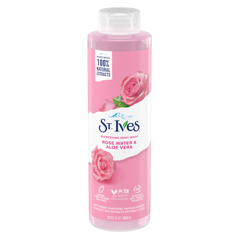 St Ives Skin Cleansing Body Wash Liquid Rose Water & Aloe Vera 700ML