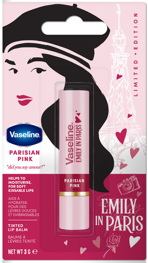 Vaseline Tinted Lip Balm Stick Parisian Pink (Emily In Paris Limited Edition) 3g