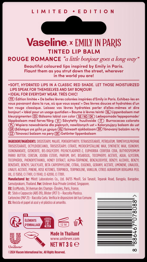 Vaseline Lip Limited Edition Emily in Paris (Rouge Romance)