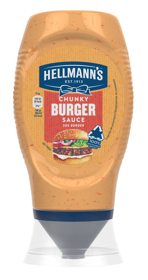 HELLMANN'S DRESSINGS CHUNKY BURGER SAUCE 250ML