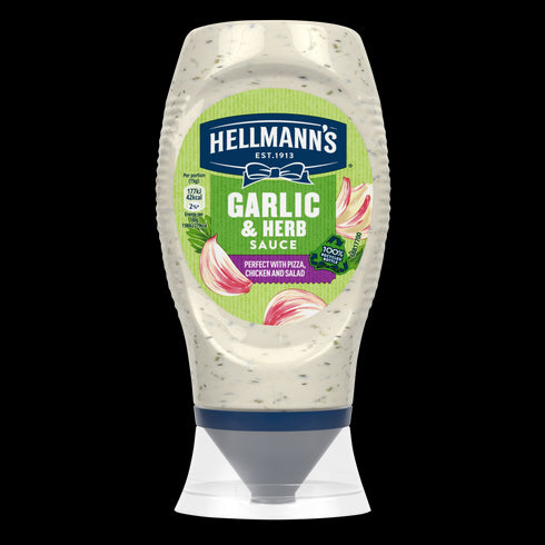 HELLMANN'S MEAT AND FISH GARLIC AND HERB 250ml