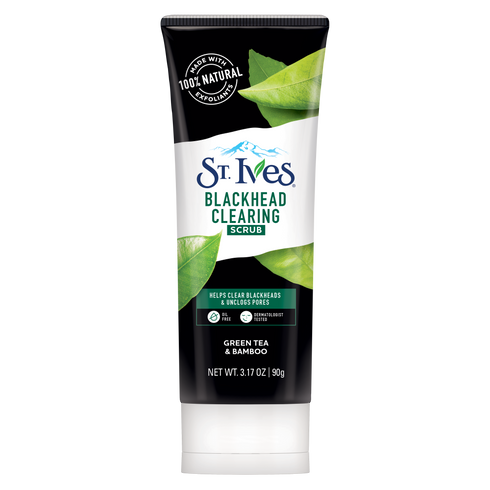 ST IVES GREEN TEA & BAMBOO BLACK HEAD CLEARING SCRUB 90G