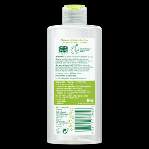 SIMPLE KIND TO SKIN FACE CARE SOOTHING FACIAL TONER 200ML