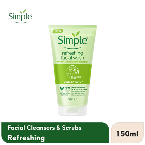 Simple Kind To Skin Refreshing Facial Wash 150ml