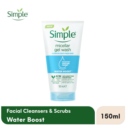 Simple Water Boost Micellar Facial Gel Wash 150ml