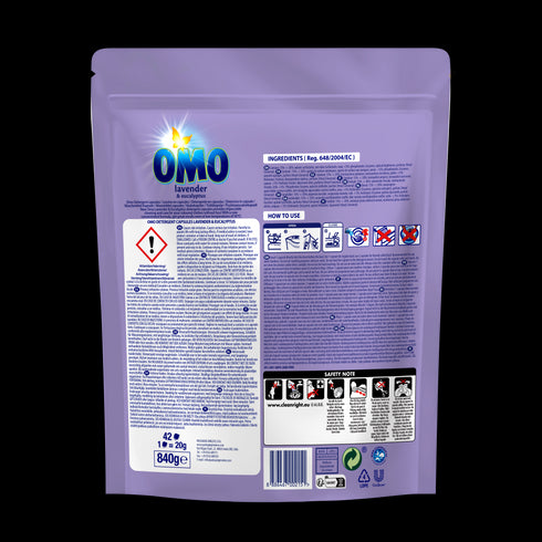 Omo Mono Detergent Capsules Lavender 42Pcs