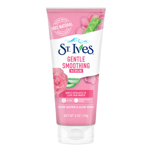 ST IVES FACIAL CLEANSING FACE SCRUB ROSE WATER & ALOE VERA 170G