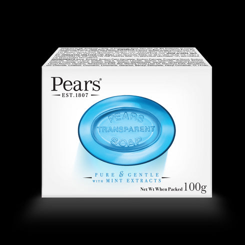 Pears Soap Bar Pure & Gentle with Mint Extracts 100g
