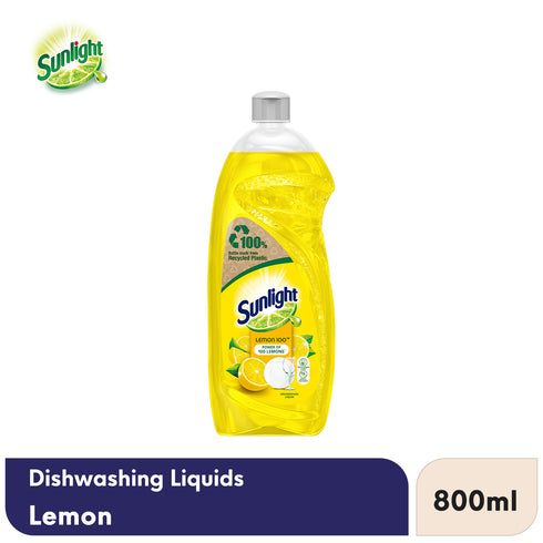 Sunlight Dishwashing Liquid (Lemon), 800ml