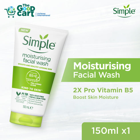 Simple Kind To Skin Moisturising Facial Wash 150ml