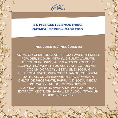 ST IVES FACIAL CLEANSING FACE SCRUB OATMEAL 170G