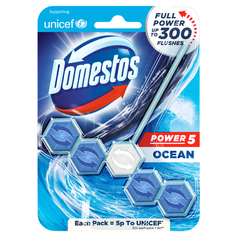 Domestos Power 5 Almati Blue Rimblock 55G