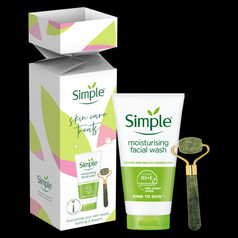 Simple Skin Kind Face Wash & Roller Gift Set