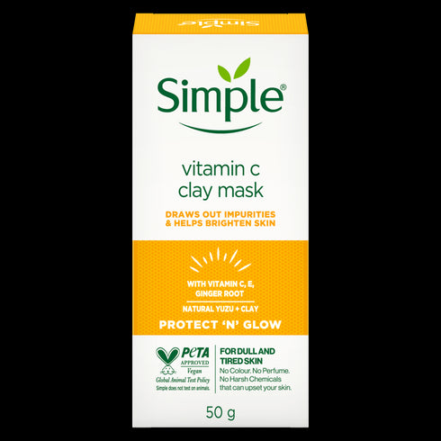 Simple Face Care Skin Cleansing Mask Vitamin C Clay Mask 50g