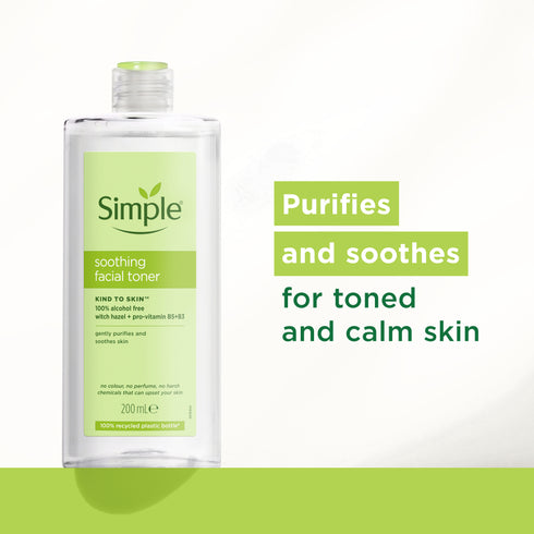 SIMPLE KIND TO SKIN FACE CARE SOOTHING FACIAL TONER 200ML