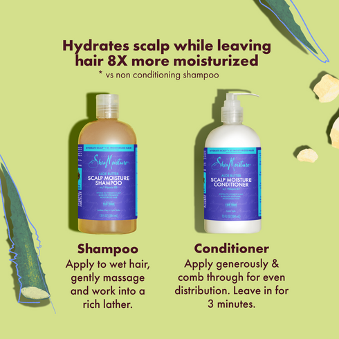 SheaMoisture Scalp Moisture Aloe Butter + Vitamin B3 Hair Shampoo 13oz
