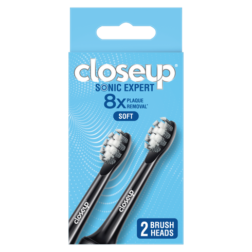 CLOSE UP SONIC EXPERT TOOTHBRUSH ELECTRIC BLACK REFILL
