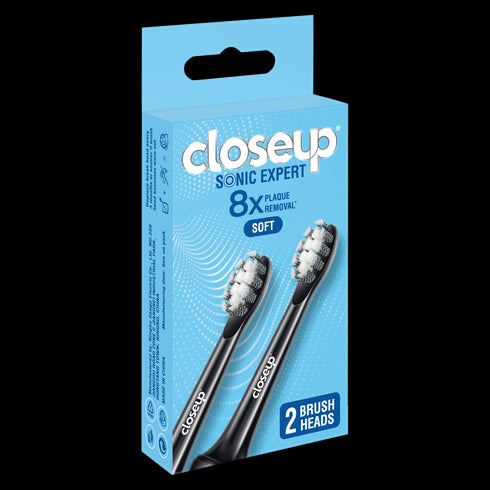 CLOSE UP SONIC EXPERT TOOTHBRUSH ELECTRIC BLACK REFILL
