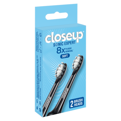 CLOSE UP SONIC EXPERT TOOTHBRUSH ELECTRIC BLACK REFILL