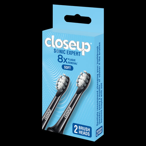 CLOSE UP SONIC EXPERT TOOTHBRUSH ELECTRIC BLACK REFILL