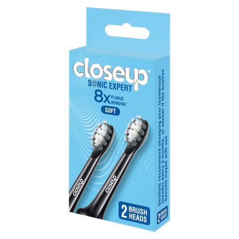 CLOSE UP SONIC EXPERT TOOTHBRUSH ELECTRIC BLACK REFILL
