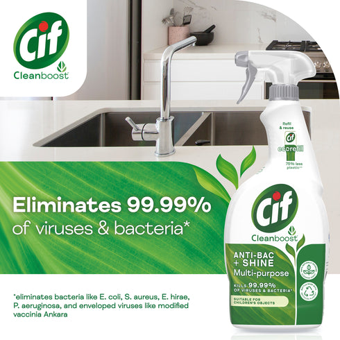 Cif Anti-Bac & Shine Spray - Multi-Purpose 700ml