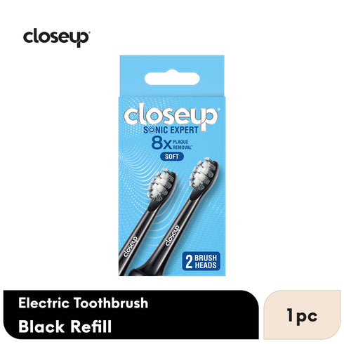 CLOSE UP SONIC EXPERT TOOTHBRUSH ELECTRIC BLACK REFILL