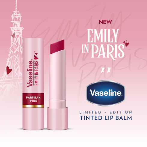 Vaseline Tinted Lip Balm Stick Parisian Pink (Emily In Paris Limited Edition) 3g