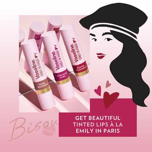 Vaseline Tinted Lip Balm Stick Parisian Pink (Emily In Paris Limited Edition) 3g