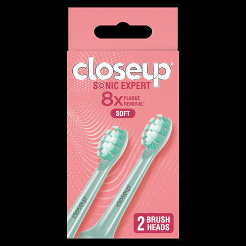 CLOSE UP SONIC EXPERT TOOTHBRUSH ELECTRIC GREEN REFILL