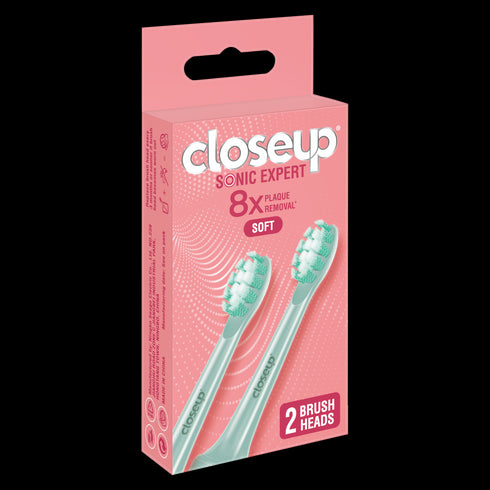 CLOSE UP SONIC EXPERT TOOTHBRUSH ELECTRIC GREEN REFILL