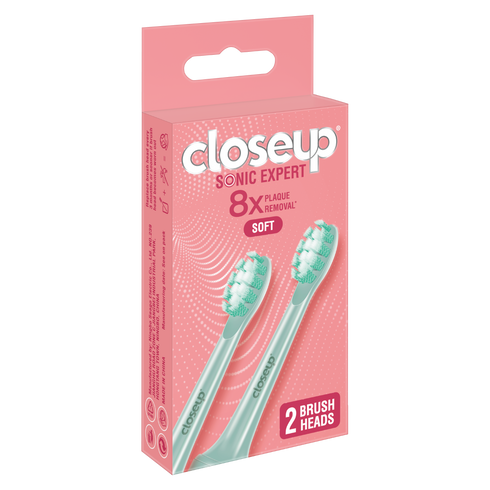 CLOSE UP SONIC EXPERT TOOTHBRUSH ELECTRIC GREEN REFILL