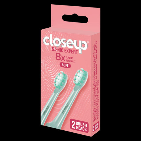 CLOSE UP SONIC EXPERT TOOTHBRUSH ELECTRIC GREEN REFILL