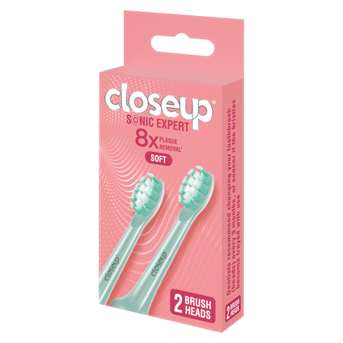 CLOSE UP SONIC EXPERT TOOTHBRUSH ELECTRIC GREEN REFILL