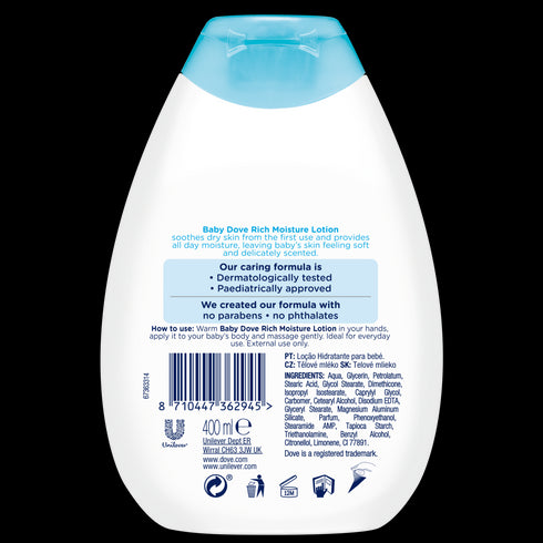 Baby Dove Rich Moisture Baby Lotion 400ml